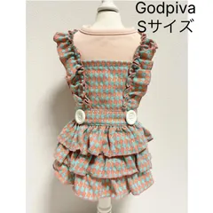 【送料無料】♡Godpiva　ゴッドピバ　Hound Tooth エプロン風ワンピース　ヒートワン　定価8,470円　日本製　Sサイ