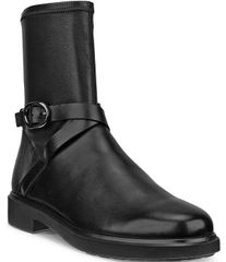 エコー レディース シューズ ブーツ・レインブーツ レザー ECCO Metropole Amsterdam Leather MidCalf Boots Black ブラック