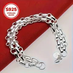 スターリングシルバー スリーストランドブレスレット