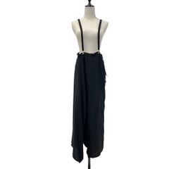 Y's Yohji Yamamoto ワイズ ヨウジヤマモト サスペンダー付き サルエルパンツ YY-P03-200 サイズ2 ブラック レディース 春 夏 秋 冬 중고 古着 USED 良品
