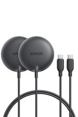 Anker Zolo Wireless Charger (Magnetic, Pad) 2個セット ブラック Qi2対応 15W マグネット式 ワイヤレス充電/ワイヤレス出力 iPhone MagSafe対応 iPhone 18 / 18 / 8abc2bdf
