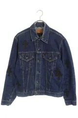 クロムハーツ ×リーバイス LEVI'S クロスパッチ付きデニムジャケット メンズ M