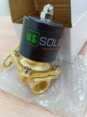 【105B30】①U.S. Solid ソレノイドバルブ 電磁弁 AC 110V 送料無料