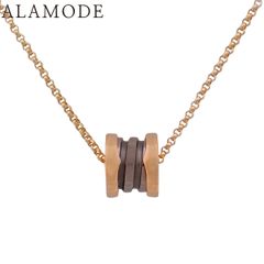 BVLGARI(ブルガリ) ビーゼロワン ビー・ゼロワン ネックレス 353004 ピンクゴールド K18PG ブロンズセラミック 6.9g ジュエリー B-zero1 レディース 40802183734【中古】【アラモード】