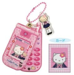 ★新品★ NIC ハローキティ スライドガラケーキーホルダー