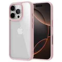 新品 NIMASO iPhone16Pro 用 ケース 黄変防止 耐衝撃 SGS認証 ワイヤレス充電対応 いphone16Pro対応(6.3インチ)ピンク