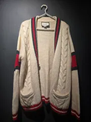 グッチ ニットカーディガン アイボリー
