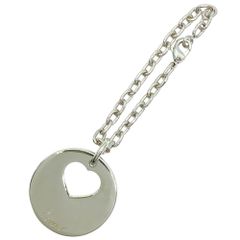 Cartier カルティエ バッグチャーム ハートモチーフ ロゴ刻印 T1220240 メタル シルバー