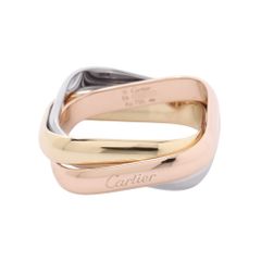 カルティエ リング トリニティ クッション クラシックモデル K18YG/K18WG/K18PG サイズ54 B4240600 Cartier