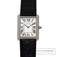 CARTIER カルティエ W1018355 タンクソロ LM 腕時計 SS 革 メンズ [中古]