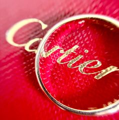 ギャランティ付◆Cartier◆750YG*12号*ストレートリング*カルティエ