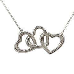 Tiffany&Co. ティファニー ネックレス トリプルオープンハート シルバー系 SV925 レディース 美品