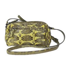 BOTTEGAVENETA ボッテガヴェネタ バッグ ショルダーバッグ - パイソン イエロー ポシェット