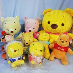 디즈니 곰돌이 푸 ぬいぐるみ 8体+ティガー1体 計9個 묶음 판매 ほぼタグ付 長期保管 現状品 C939