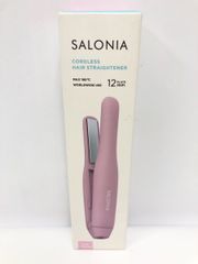 ☆　SALONIA サロニア コードレス ストレートヘアアイロン　12㎜　ピンク