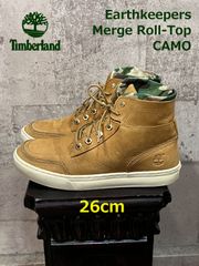 ティンバーランド EARTHKEEPERS MERGE ROLL TOP CAMO 26cm マージ ロール トップ Timberland
