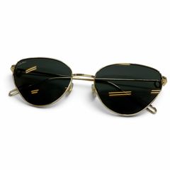 未使用品 Cartier カルティエ CT01555 トリニティ キャッツアイ サングラス ゴールド 57□19 デモレンズ フランス製 レディース 箱付き