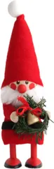 【数量限定】/ (リースを持ったサンタ 木製人形 クリスマス ニッセ NRD120505) ノルディカ nisse NO｜在庫あり