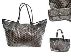 GOYARD　ゴヤール　サンルイ GM　トート バッグ　ブラック　ポーチ　レザー キャンバス　メンズ レディース　男女