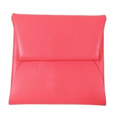 美品 HERMES エルメス バスティア ヴォーエプソン コインケース レザー ミニ 財布 ピンク レディース 古着 中古 USED