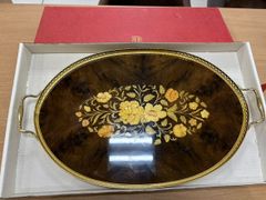 KT269754517 Paturzo Giovanni イタリア お盆 ゴールド 花柄 トレイ