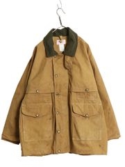 【クーポン配布中!】 90s USA製 フィルソン オイルド ティン クロス パッカー コート 44 メンズ XL 古着 オールド コットン マッキーノ ジャケット 大きいサイズ