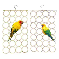 【送料無料】鳥用おもちゃ 鳥かご ハンモック インコ おもちゃ ネット ハンモック 止まり木 クライミング ネット アスレチック ネ