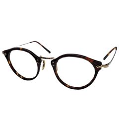 EYEVAN アイヴァン 眼鏡フレーム E-0505 ブラウン系 アセテート チタン ユニセックス 미사용 品 32610K153