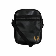 【ギフト対応可】フレッドペリー FRED PERRY ショルダーバッグ TONAL CLASSIC SMALL SIDE BAG ユニセックス ブラック ゴールド 黒 ミニショルダー 斜め掛け コンパクト 人気 ブランド おしゃれ 誕生日 プレゼント 送料無料