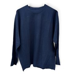 ISSEY MIYAKE 展示品級 상태좋음 イッセイミヤケ A-POC ABLE ISSEY MIYAKE TYPE-A BASICS AT21KK414 コットン ナイロン ネイビー 長袖 SAランク 중고 鑑定済