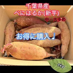 中古 (送料込みでお得♩)紅はるか 5kg 中サイズ多め　さつまいも 即納
