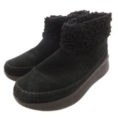 아그 오스트레일리아 UGG australia 몬트로즈 운동화 MONTROSE SNEAKER 짧은 부츠 페이퍼 백 Zip 스웨이드 1096945 23.5cm 블랙 블랙 GV ■GY11