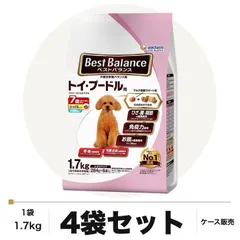【期間限定】ベストバランス ふっくら仕立て トイ・プードル用 7歳が近づく頃から始める低脂肪 1.7kg×4袋 ケース販売 ドッグフ