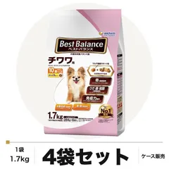 ベストバランス ふっくら仕立て チワワ用 10歳以上用 1.7kg×4袋 ケース販売 ドッグフード 犬用 ユニ・チャーム セール