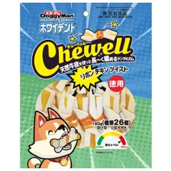 （まとめ買い）ドギーマン ホワイデント Chewell リボンチキンツイスト 徳用 140g(標準26個) 犬用おやつ  送料無料