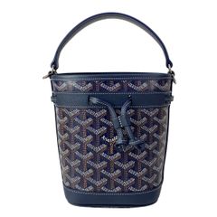GOYARD(ゴヤール) ハンドバッグ美品 プチ・フロ・ミニバッグ PEFLOTMINTY12CL12P ネイビーブルー