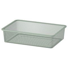 ＩＫＥＡ/イケア TROFAST/トロファスト：メッシュ収納ボックス42x30x10 cm ライトグリーングレー（305.185.72）pms