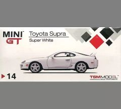 【中古】ミニカー 1/64 Toyota スープラ JZA80 右ハンドル(スーパーホワイト) 「MINI GTシリーズ」 [MGT00014-R]