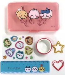 【中古】ノート・メモ帳 ちいかわ＆ハチワレ＆うさぎ ステショセット 「ちいかわ なんか小さくてかわいいやつ」 キラピチ 2023年2月号 別冊付録