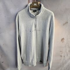 カンゴール グレー ハーフジップ スウェット