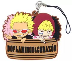 【中古】雑貨 ドフラミンゴ&コラソン 「ワンピース ラバーストラップコレクション タルコレ 第10弾 2人樽編」 麦わらストア限定