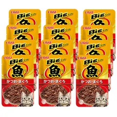 【期間限定】Bigマルウオ パウチ かつお・まぐろ 80g×12コ 