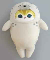 【中古】ぬいぐるみ あざらしにゃんの抱きしめぬいぐるみ 「一番くじ mofusand ～ひんやりくつろぎ時間～」 ダブルチャンスキャンペーン＆ラストワン賞