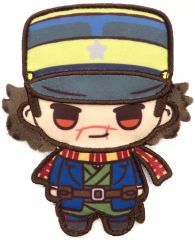 중고 バッジ・ビンズ 杉元佐一 フェルトバッジ 「セガ ラッキー 쿠지 ゴールデンカムイ Petit Art Collection」 B賞