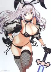 중고 ポスター A2クリアポスター 宇佐田ゆう 「saitomオリジナル Zimakupiza 宇佐田ゆう Pink Ver. illustration by saitom 1/6 PVC製塗装済み完成品」 あみあみ購入特典