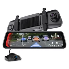 K◆UTOUR ドライブレコーダー ミラー型 前後カメラ 前方車両発進お知らせ BSD運転補助 LCA後方車両検出 ドラレコ ADAS 安全運転支援 スマホ連動可能 デジタルインナーミラー タッチパネル式 GPS リアカメラ 後側方接近お知ら 9b5088f6