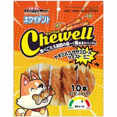 【送料無料】ドギーマン ホワイデント Ｃｈｅｗｅｌｌ ヤギミルクササミロールツイストミニ １０本（犬用） [ヤギミルクササミロールツ