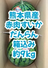 【激安】北海道沖縄離島追加送料無し　熊本県産　だんらん2玉箱込み9kg