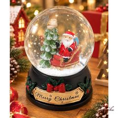 スノードーム サンタクロース ノエル SLEIGH 置物 オブジェ ディスプレイ クリスマス 小物 雑貨 パタパタ民族
