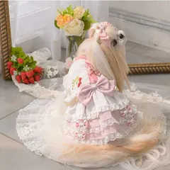 【即納】犬服 ベスト ボレロ CanNana秋冬【きゃんナナ】いちご刺繍ハーフボレロ 女の子 ふわふわ マシュマロ 上着 SS-